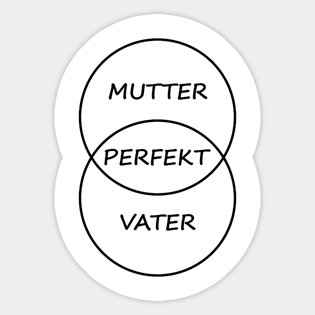 Mutter und Vater Sticker by gulden